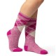Γυναικείες ΚΑΛΤΣΕΣ HEAT HOLDERS Jacquard Lite Abbey - Raspbery / White Argyle