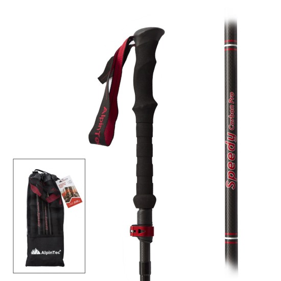 Μπατόν ALPITEC Πεζοπορίας Speedy Carbon (ζεύγος)