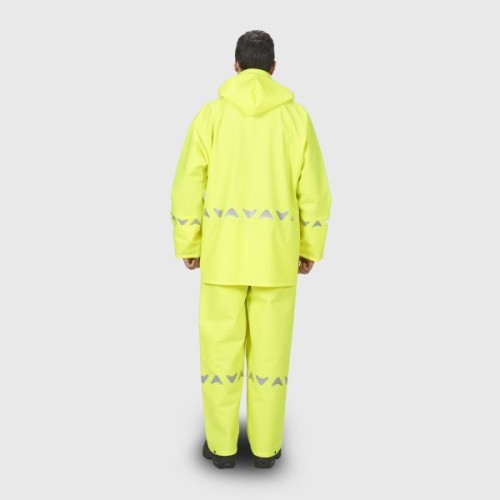 Αδιάβροχο κουστούμι aνδρικό ANORAK Avenue R long με ανακλαστικό - Φθορίζον Κίτρινο