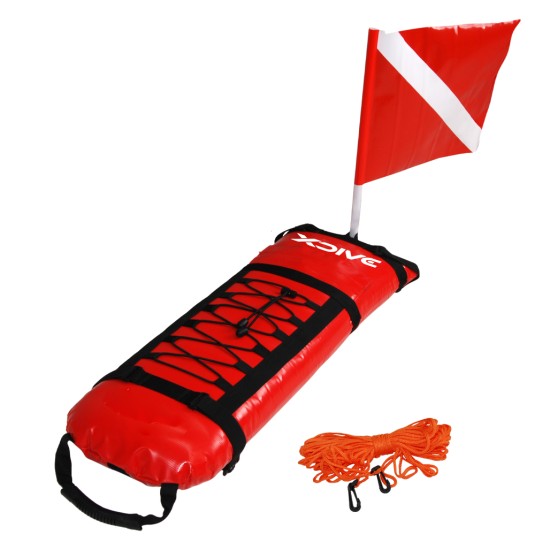 XDive Σημαδούρα Boreas Tarpaulin Θάλαμο Pvc Πλακέ 65007 // Κόκκινη