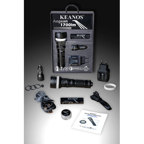 Keanos® Aegean Καταδυτικός Φακός 1700lm Premium Edition (V1.0)