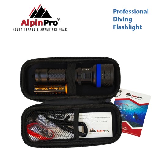AlpinPro Φακός Κατάδυσης LED DV-01R  S-DIVE