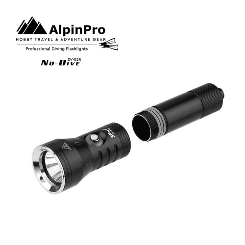 AlpinPro Φακός Κατάδυσης LED DV-02R  Du-DIVE