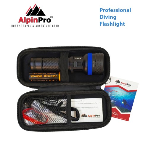 AlpinPro Φακός Κατάδυσης LED DV-02R  Du-DIVE