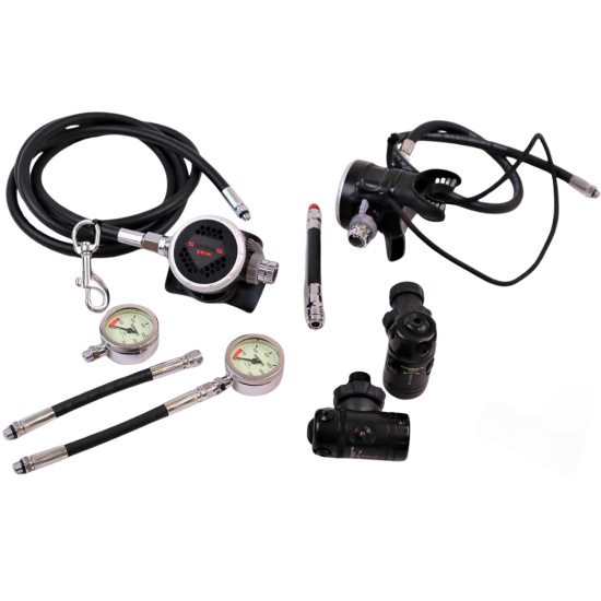 SOPRAS TEK Sidemount Full Set (Mercurio Ice Black X 2 - Venere Diamond X 2)
