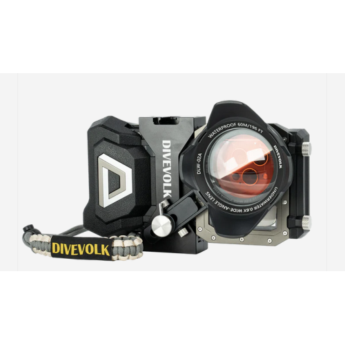 New DIVEVOLK OCEAN KIT - SeaTouch 4 Max Underwater housing Ocean Kit for iPhone and most Android smartphone.