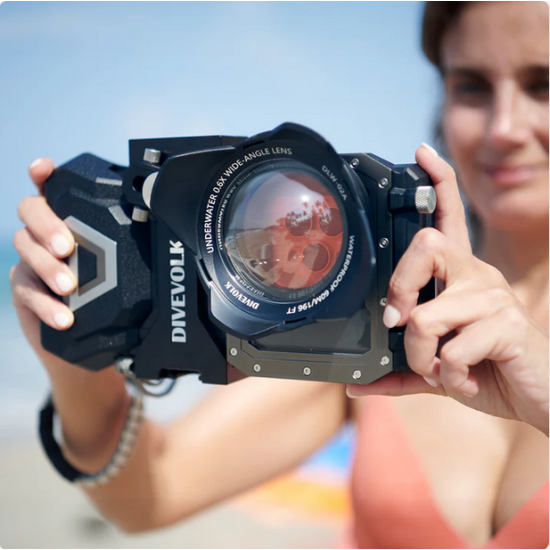 New DIVEVOLK OCEAN KIT - SeaTouch 4 Max Underwater housing Ocean Kit for iPhone and most Android smartphone.