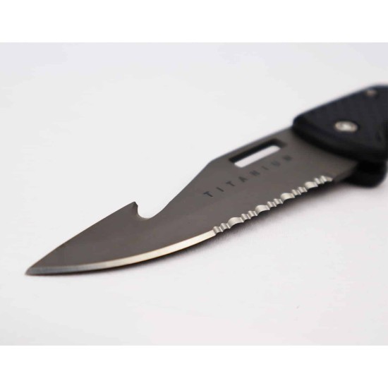 SOPRAS TEK Foldable Knife Τιτανίου // Μαύρο