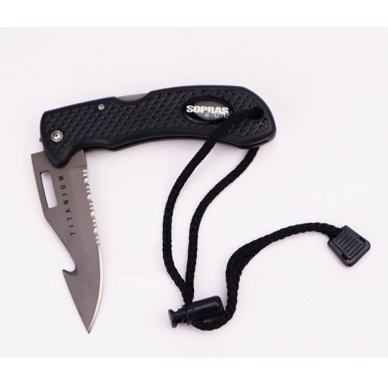 SOPRAS TEK Foldable Knife Τιτανίου // Μαύρο