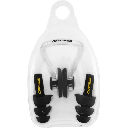 Cressi Aqua Kit Ear Plugs + Nose Clip // Μαύρο