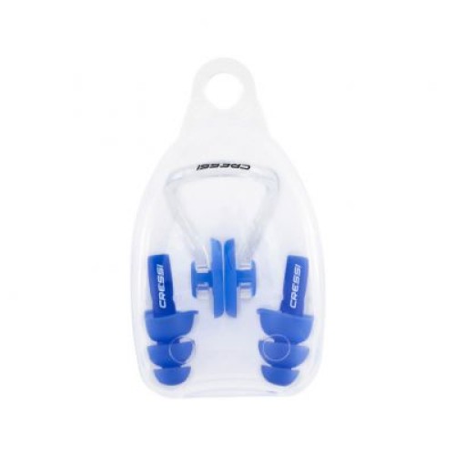 Cressi Aqua Kit Ear Plugs + Nose Clip // Μπλε