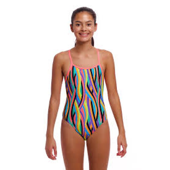 Παιδικό μαγιό Funkita Girl's Single Strap One Piece ''Curl Curl''