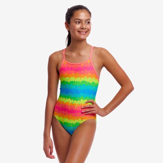 Παιδικό μαγιό Funkita Girl's Single Strap One Piece ''Melting Mayhem''