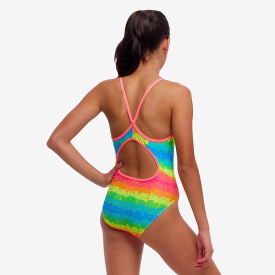 Παιδικό μαγιό Funkita Girl's Single Strap One Piece ''Melting Mayhem''