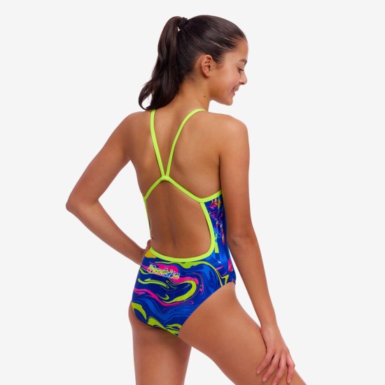 Παιδικό μαγιό Funkita Girl's Single Strap One Piece ''Dammed''