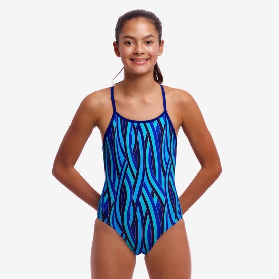 Παιδικό μαγιό Funkita Girl's Single Strap One Piece ''Snork City''
