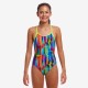 Παιδικό μαγιό Funkita Girl's Single Strap One Piece ''The Glitch''