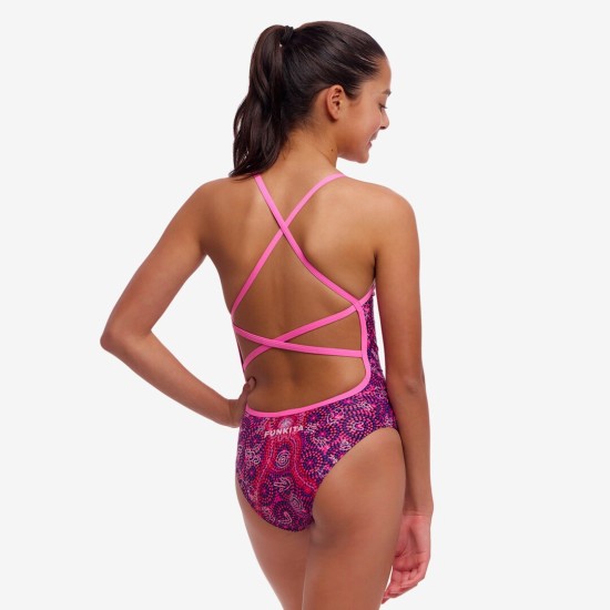 Παιδικό μαγιό Funkita Girl's Single Strap One Piece ''Walk Together''