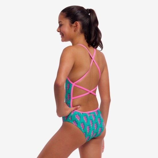 Παιδικό μαγιό Funkita Girl's Single Strap One Piece ''Zip Zap''