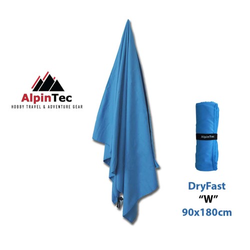 Πετσέτα ALPINTEC Microfiber DryFast ''W" XXL Royal Μπλε