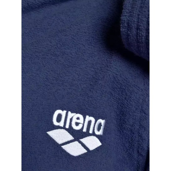 Μπουρνούζι ARENA Team Stripe 100% βαμβάκι - Navy Μπλε