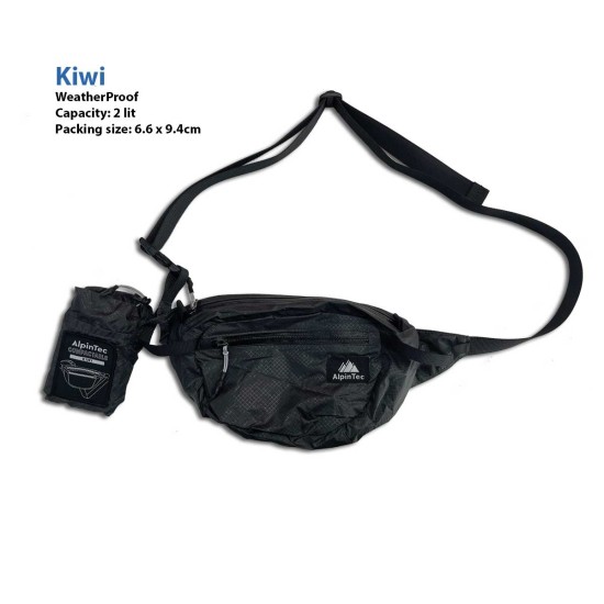 AlpinPro KIWI | WAIST PACK // Μαύρο