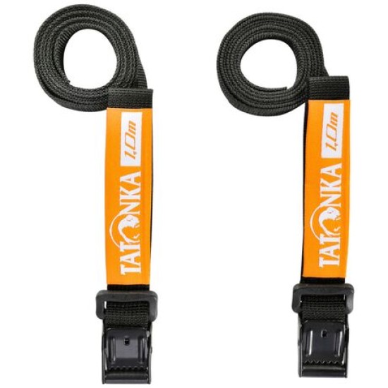 Tatonka Ιμάντες (ζεύγος) Easy Strap 18mm/2m Μαύρο-Πορτοκαλί
