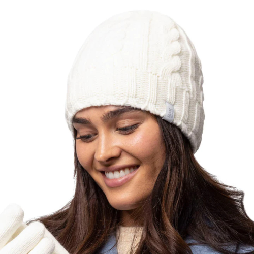 HEAT HOLDERS Γυναικείος Σκούφος cable hat - Cream