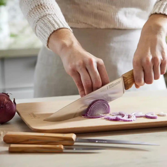 OPINEL Σετ Parallele “Trio” Ελιά – Τα 3 Μαχαίρια του Chef