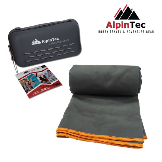 Πετσέτα ALPINTEC Microfiber DryFast 90×180  - Cool Grey