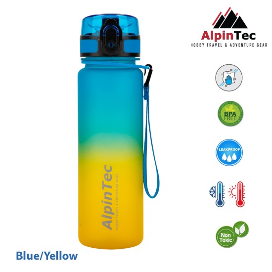 Παγούρι ALPINTEC Mood 500ml - κίτρινο/μπλε
