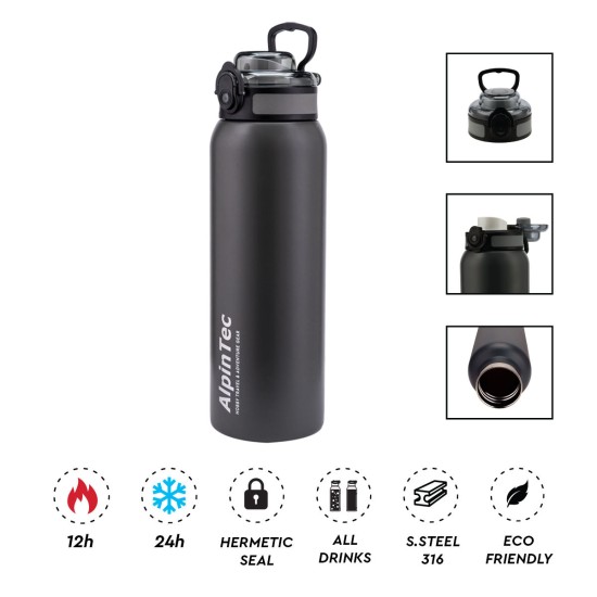 Θερμός ALPINTEC Wayfarer 1000ml - Γκρι