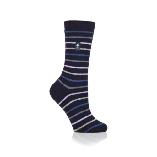 Γυναικείες Ισοθερμικές κάλτσες HEAT HOLDERS Ultra Lite Riga Stripe Socks - Navy