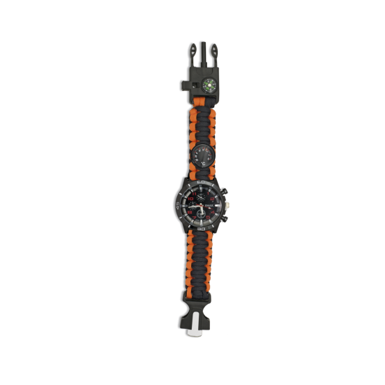 ΡΟΛΟΙ ΧΕΙΡΟΣ ALBAINOX PARACORD SURVIVAL Μαύρο/Πορτοκαλί